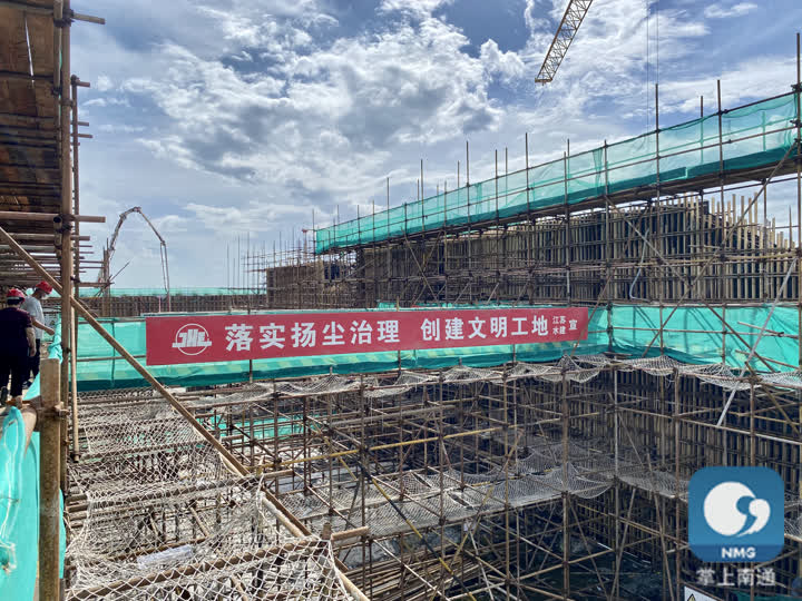 南通海港引河南闸站 主城区防汛排涝的“重器”进入设备安装新阶段